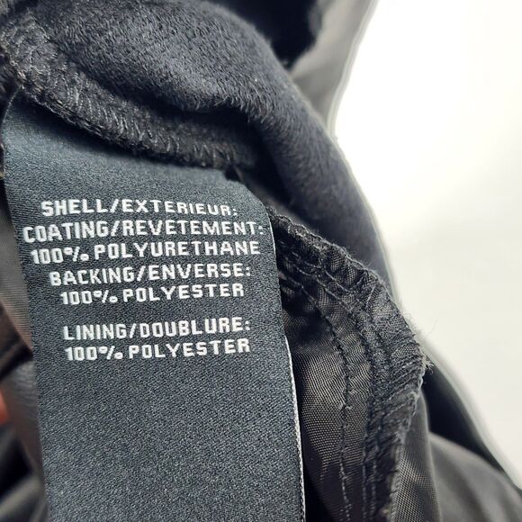 7 for all mankind Faux Leather Cropped Black Pants Size M NWT - Picture 4 of 8